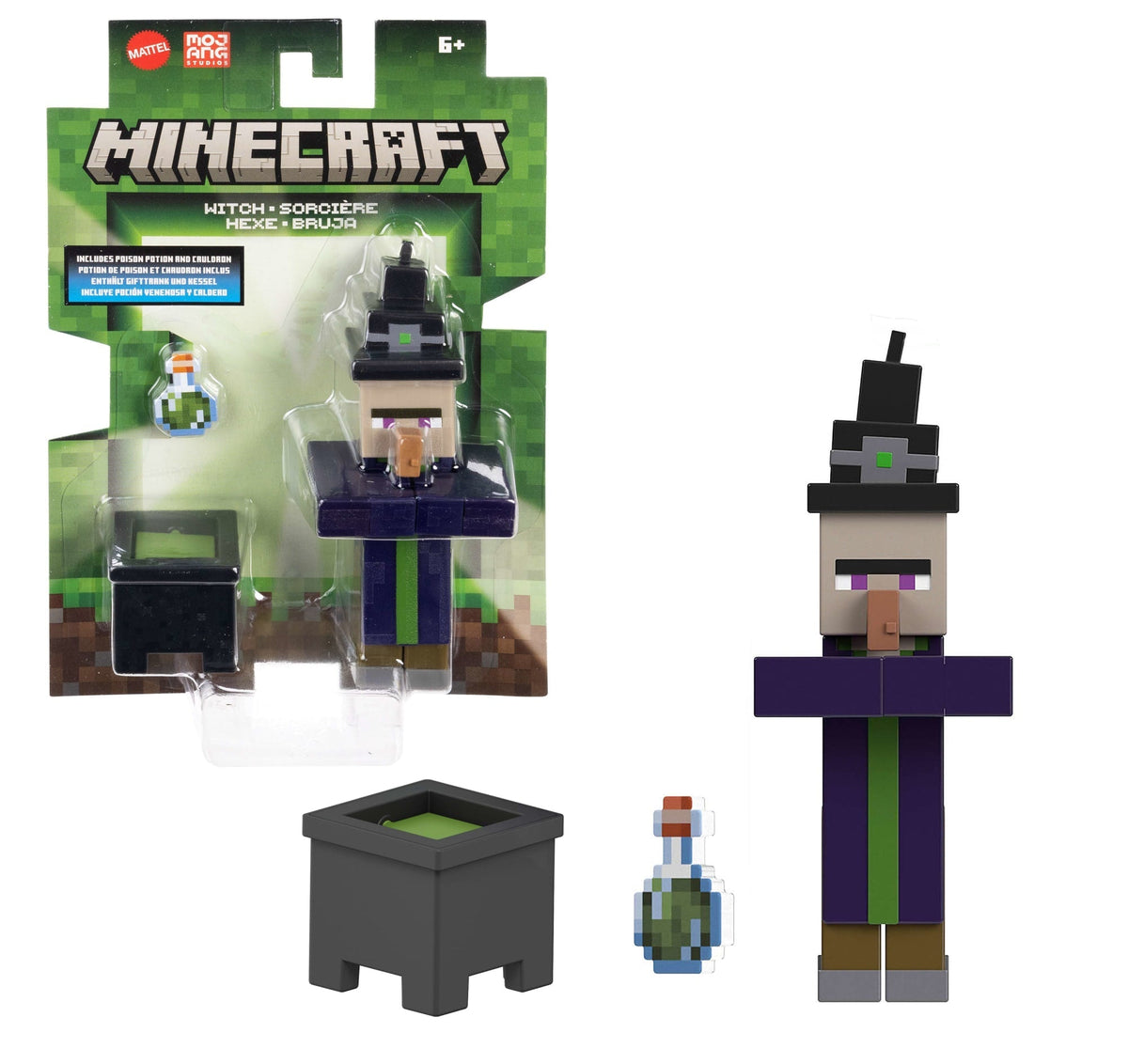Minecraft Vanilla Figura de Acción Bruja 3.25