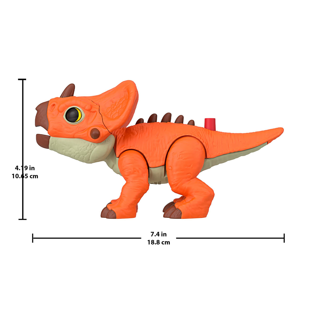Fisher-Price Imaginext Jurassic World Rebirth Aquilops Dinosaur Action Figure With Motion