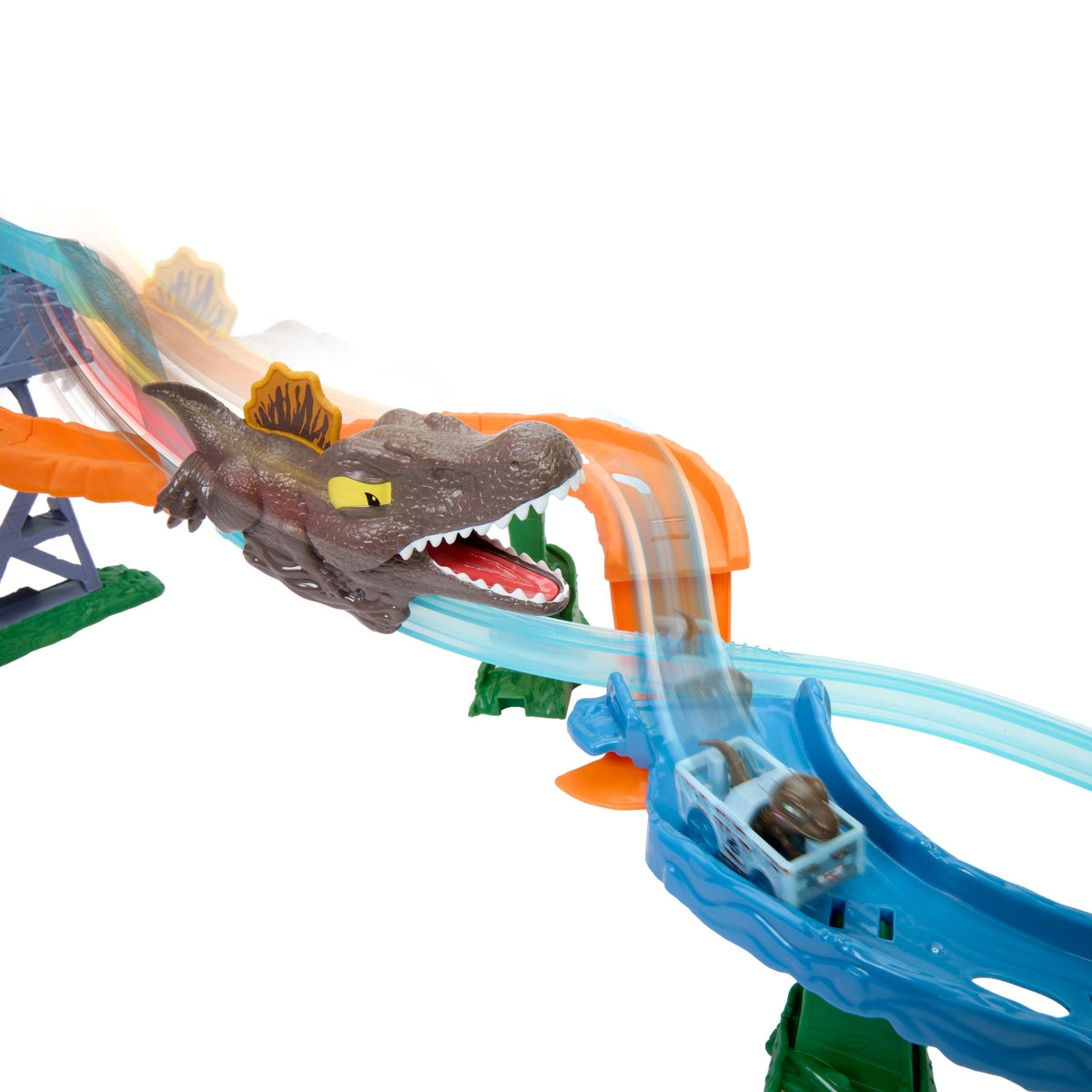 Hotwheels-Coffret Racerverse Jurassic World-Avec Dinosaure et Piste