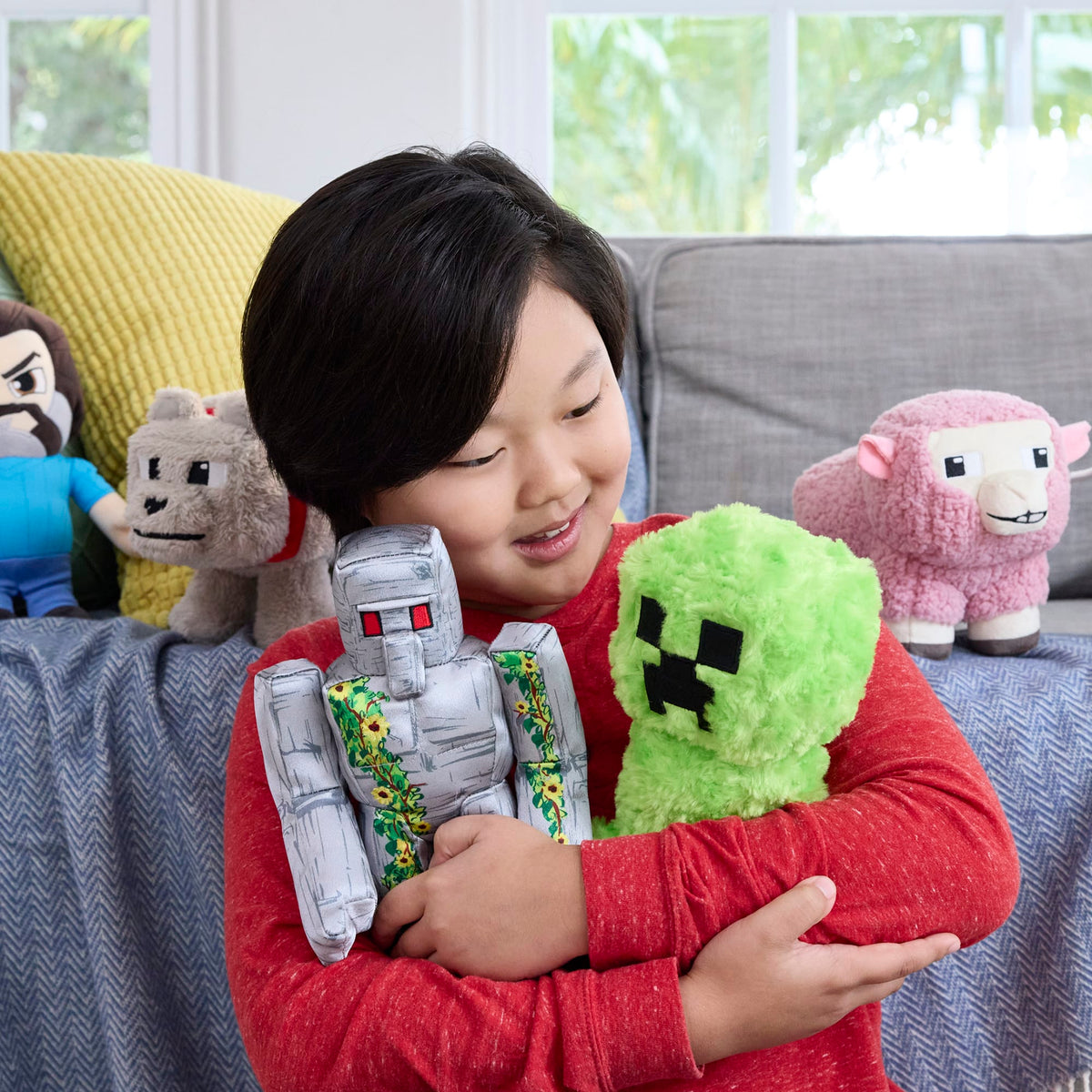 Minecraft Iron Golem Plush Toy, 8-inch Collectible Soft Doll inspired By A Minecraft Movie