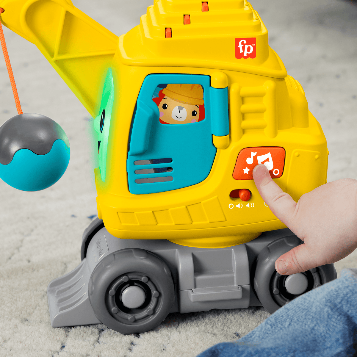 Fisher-Price  Grue Comptage et Empilage, Blocs, Lumières, Sons, Mult.