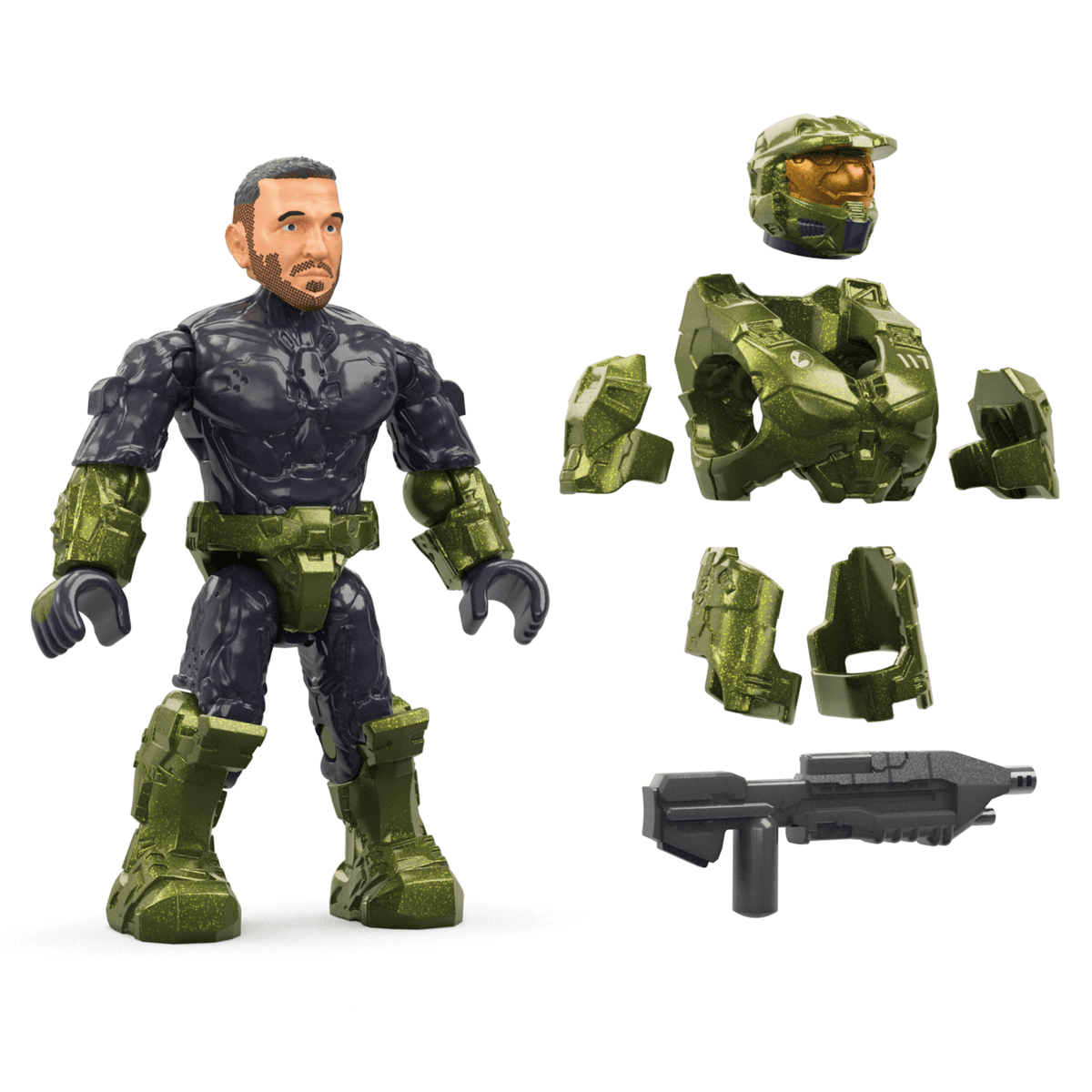 Mega  Halo  Coffret de Construction  Warthog Fleetcom, 5 Figurines