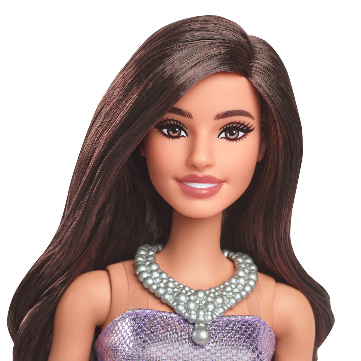 Barbie  Fashionistas  Poupée234, Cheveux Bruns, Robe Pailletée