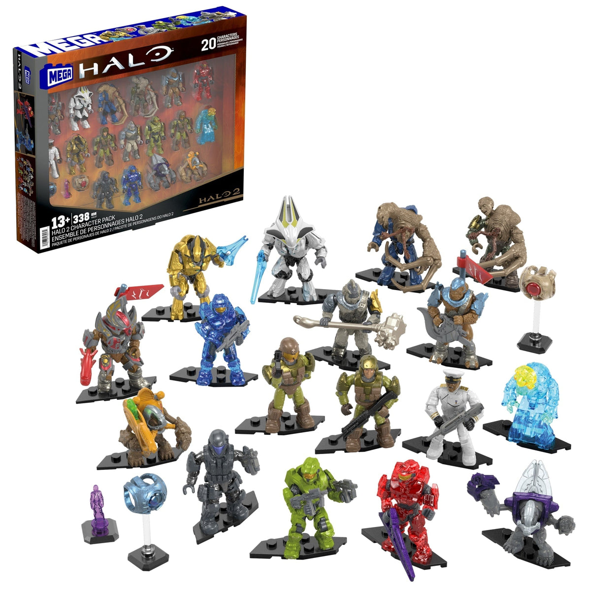 MEGA Halo 2 Character Pack Collectors Building Kit (339 Pieces)