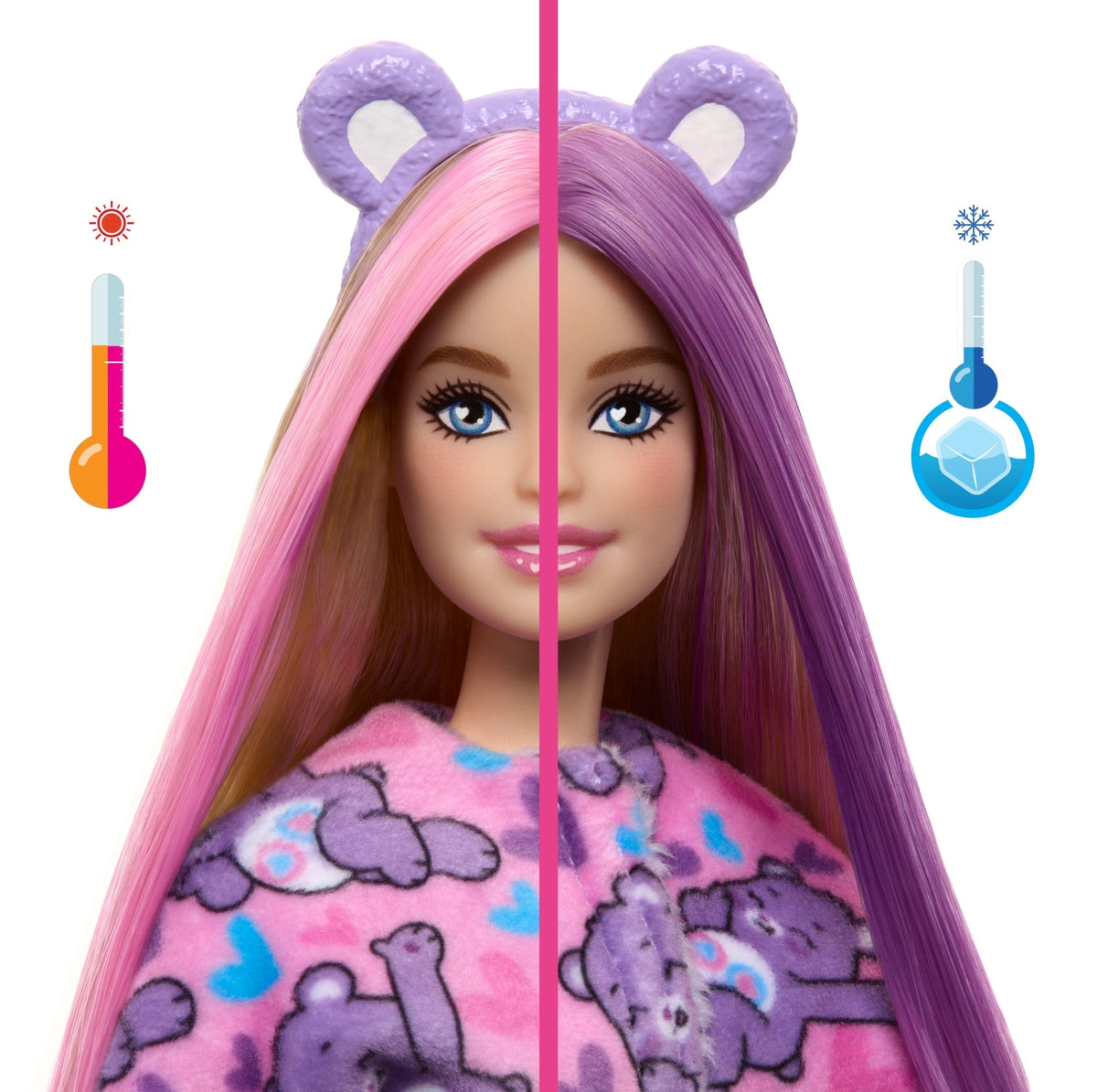 Barbie  Cutie Reveal  Care Bears  Poupée et Acc.  Costume Égalours